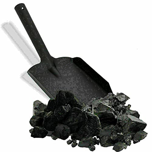 Unibos Have Duty 4 Shovel Black Metal Coal Shovel Fire Accessories Ash Dust Pan Large Coal Scoop to Easily Collect Coal, Ashes, Dust, and Garden Wastes Metal Shovel New