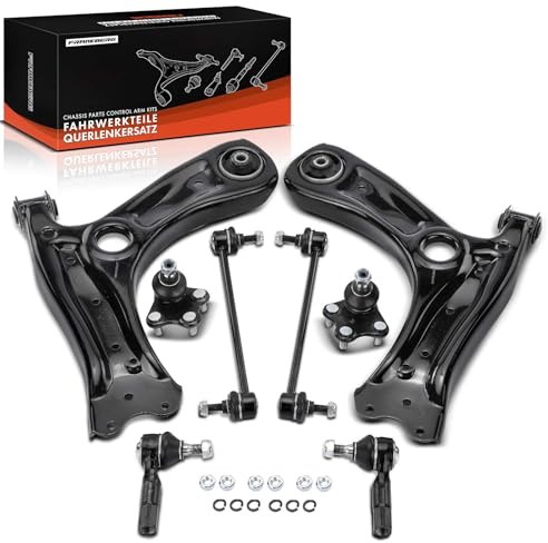 Frankberg Set di 8 bracci di controllo dell'asse anteriore 6Q0411315A | asse anteriore, 6Q0411315A; Compatibile con: Ibiza IV Sportcoupé 6J1 6P5, Polo 6C1 6R1, A1 Sportback 8XA 8XF