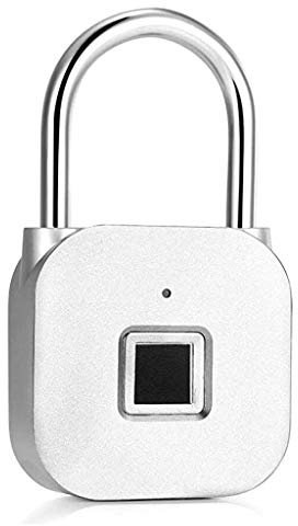 SilteD Cerradura de Puerta con Huella Dactilar Bolsa de Equipaje Cerradura de Puerta sin Llave Candado de Seguridad antirrobo Recargable por USB Candado con Huella Dactilar (Size : 1)