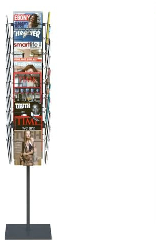 BPT prospektständer 360° drehbarer zeitungsständer,EIN zeitschriftenständer, der 36 Zeitschriften gleichzeitig anzeigen kann