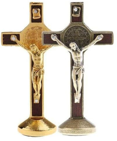 2 Pieces Of Cross Ornaments, Cross Statues, Base Ornaments, Classical Crosses, Cross Commemorative Plaques, Home Church Decorations