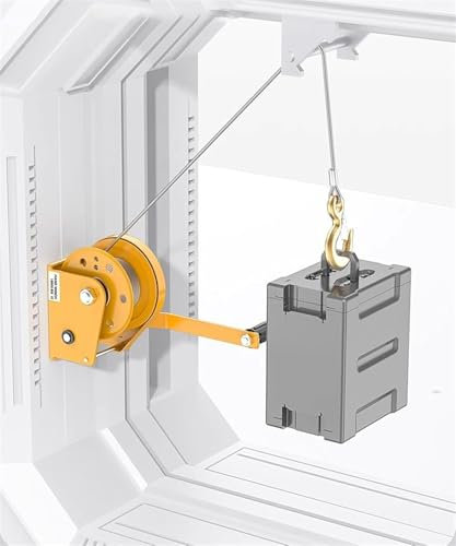 Generisch Hebe- und Rettungsausrüstung, Aluminium-Stativ für beengte Räume für Dachbodenzugang/Fensterschacht/Kanalisation, Absturzsicherung für beengte Räume (1200 Pfund Winde)