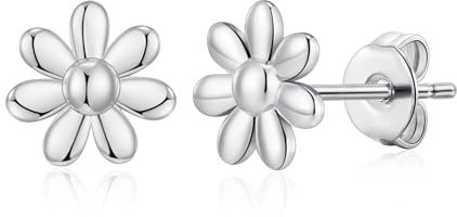 Philip Jones Silver Plated Daisy Earrings