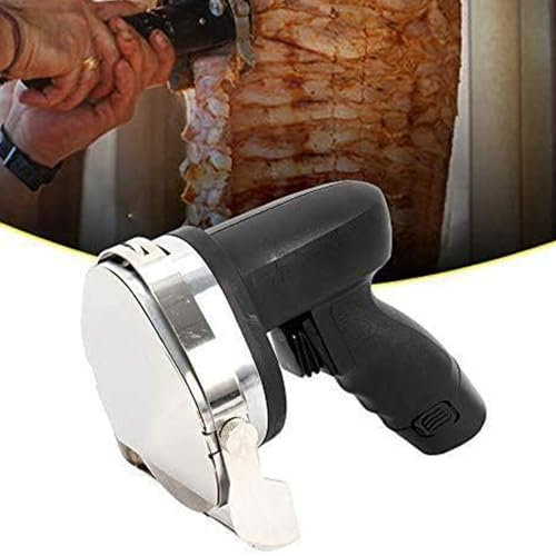 Coltello Elettrico per Doner Coltello Elettrico per Kebab Taglierina per Kebab Taglierina elettrica per Kebab da 80 W Taglierina per Kebab/Yakitori Macchina per Kebab (Regolabile da 0 a 8 mm), 220 V