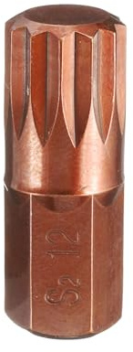 QUARKZMAN M12 Embout de Tournevis Torx 10mm Tige Hexagonale 30mm Longueur Acier S2 Embouts de Tournevis Hexagonaux à 12 Pans Inviolables de Sécurité