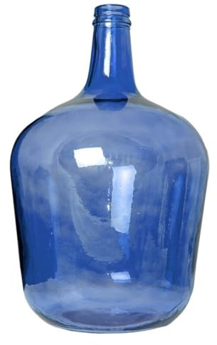 Cosecha Privada Cok Garrafa Vidrio Transparente - Damajuna - Estilo Apple Botijo transparente de colores. (Azul, 4 L)