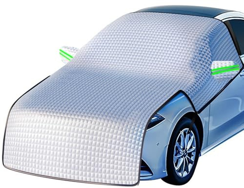 Lpoppcx Copri Parabrezza Auto Inverno, 230x250cm Copriauto da Neve Telo Antighiaccio,Parasole Parabrezza Auto, Copriparabrezza Inverno Esterno per Maggior Parte dei Veicoli Antigrandine Antigelo