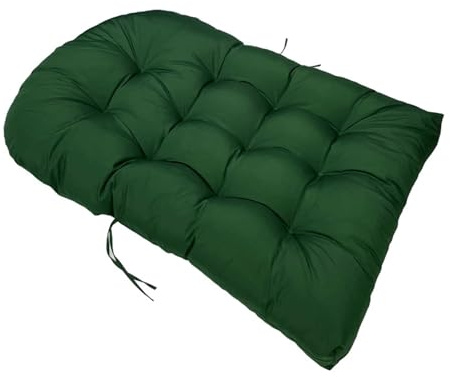 Cuscino Di Ricambio Per Poltrona A Uovo In Vimini, Cuscino Impermeabile Per Dondolo Da Esterno Con Lacci, Imbottitura Spessa Per Cesto Sospeso – Ideale Per Giardino, Patio E Balcone (47x35)