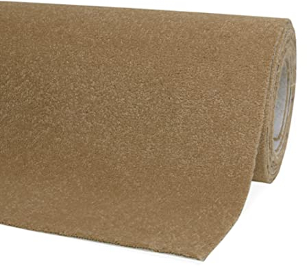 andiamo Teppichboden Izmir für Wohnzimmer und Kinderzimmer - Teppichboden Meterware zum Verlegen - Teppichbelag mit hoher Trittschalldämmung - weicher Teppichboden 400 x 600 cm Cappucino