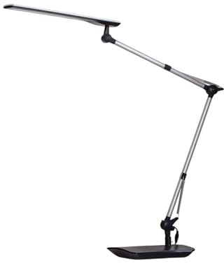Lindby LED Tischlampe Felipe dimmbar (Modern) in Alu (1 flammig,) - Tischleuchte Schreibtischlampe Nachttischlampe Arbeitszimmerleuchte