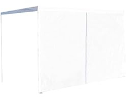 Regalos Miguel - Laterales Individuales Carpas Plegables - Lateral con Puerta 3 Metros Eco - Blanco