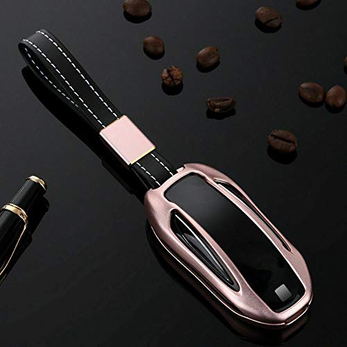 Riloer Remote Key Fob Case Shell Keychain Case Shell Cover For T-Esla Model S X 12-2018