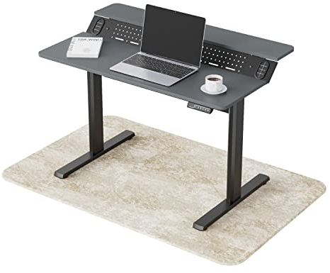 LÖWENBISS MAX1 Solo elektrisch höhenverstellbarer Schreibtisch mit Memory-Funktion sowie einstellbarem Kollisionsschutz belastbares Stehpult höhenverstellbar mit Soft-Start/Stop 80kg Stabil (Schwarz)