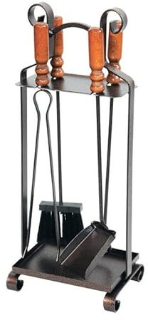 Briconess.com Set Kit Attrezzatura Camino caminetto Stufa Totem