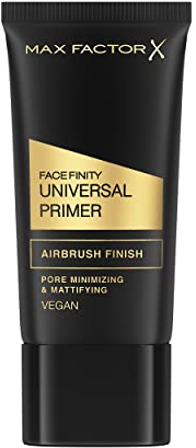 Max Factor Facefinity Universal Primer, Pore Mattifying & Minimising, Long-Lasting, Airbrush finish, Ultra-Lightweight, Silky Formula, Protects Skin, Antioxidants & Vitamin E, Vegan, Universal, 30ml
