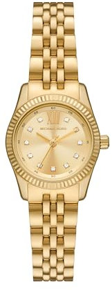 Michael Kors MK4741 - Petite Lexington Three Hand Watch Gold One Size