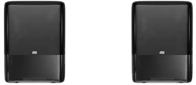 Tork PeakServe Mini-Spender für Endlos Papierhandtücher in Schwarz H5 Hohe Kapazität Elevation-Design 552558 (Packung mit 2)