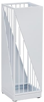 Umbrella Holder Modern Metal Umbrella Stand for Inside Entryway, Hollow-Out Outside Umbrellas Rack Support, Umbrella Basket Decorative Indoor Stand (Color : White, Size : 20 x 20 x 58 cm)