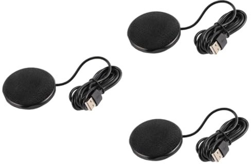 VILLCASE 3stücke Omnidirektionales USB-mikrofon Für Online-Meetings Und Aufnahmen Kompatibel Mit Laptop Und Computer -and-Play Geräuschfilterung Für Klare Sprachübertragung