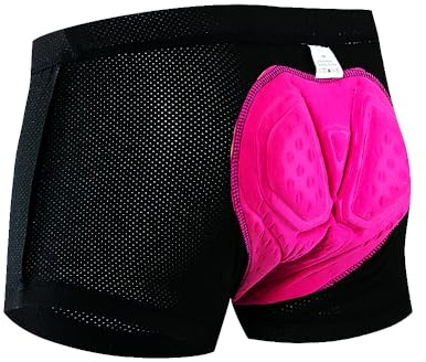 Culotte Ciclismo Hombre Pantalones cortos de ciclismo transpirables, ropa interior de ciclismo con almohadilla de gel 20D, a prueba de golpes, ropa interior for bicicleta de montaña y carretera, panta
