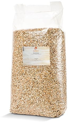 eivolution Buchenhack 15 kg Einstreu - Staubfrei & Natürlich für Hühner | Buchenholz - Hackschnitzel 10 mm zur Feuchtigkeitsregulierung, ideal zum Scharren oder Räuchern von Fleisch & Fisch