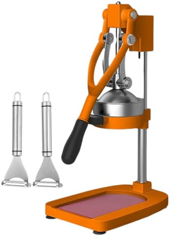 Exprimidor De Cítricos Profesional Con 2 Peladores, Máquina Exprimidora Comercial Con Embudo Extraíble, Exprimidor De Naranjas Manual, Herramienta De Exprimido De Acero Inoxidable,orange