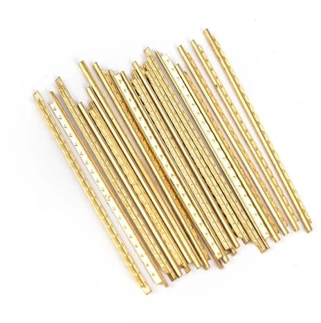 19/20 Stück Messing Bünde Für Klassische Gitarre Akustikgitarre Bunddraht-Set Breite 2,2 Mm 2 Mm Gitarrenparts(19)