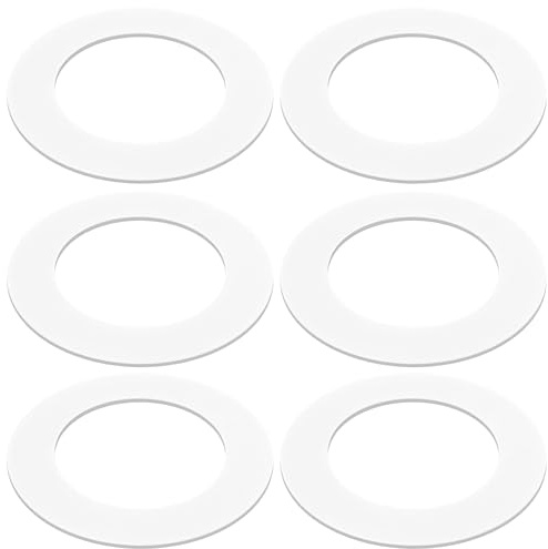 awagas 6 Pcs Goof Rings for 3 Inch Recessed Lights, Inner Diameter 2.99, Outer Diameter 4.72, Metal Goof Rings Cover Recessed Light Trim for Ceiling Wall Fixtures Can Lighting Down Light LED