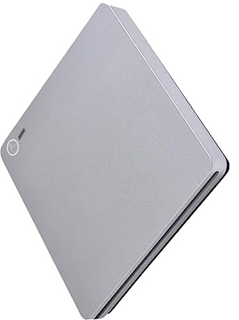 Operitacx Grabadora CD USB Multifuncional Doble USB y Type C Diseño Ultradelgado y Portátil Compatible con Windows para Uso Casa y Oficina Color Plata