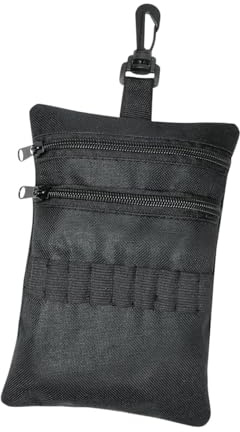 Harilla Golf-Tee-Tasche, Balltasche, Golf-Zubehör, leicht, für Outdoor-Sportarten, für Männer und Frauen, Tragetasche mit Clip-Tee-Halter