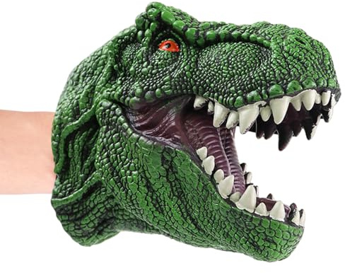 Dinosaurier-Spielzeug aus : Puppen mit Dinosaurierkopf | T Rex Handpuppe aus Interaktives Spielzeug zum Geschichtenerzählen Puppentheater Simulationsspiel h