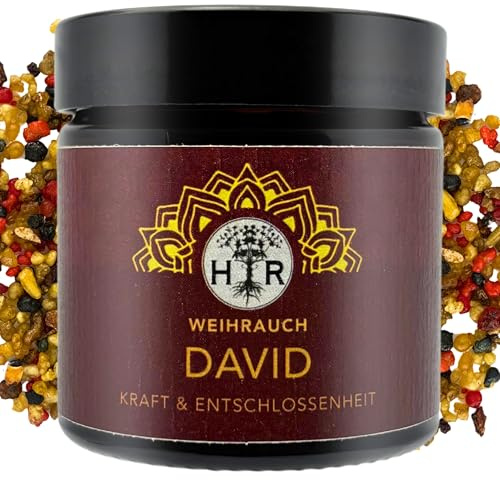 Weihrauch David – Kraft & Entschlossenheit • Edles Räucherharz für Mut, Glaube & innere Stärke • 100% Naturreines Olibanum • Würzig-harziger Duft für Meditation & Schutzrituale • HerbsnRoots