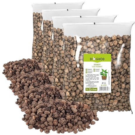 BROWIN® Arcilla expandida 4-10mm 1L 749901 (Paquete de 4)
