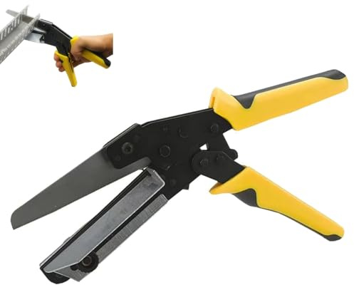 Utensile da taglio per fessure in filo, taglierina in plastica multi-angolo per tagli a 45°/90°, larghezza massima 10 cm, strumento di taglio regolabile per uso elettrico