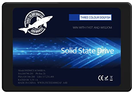 Dogfish SSD interno SATA3 da 64 GB da 2,5, velocità di lettura fino a 500 MB/s per laptop e PC desktop