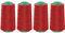 dalipo - Polyester Overlockgarn 4 x 2500m, rot