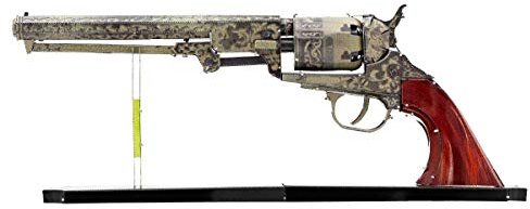 Fascinations MMS187 Metal Earth Metallbausätze - Wild West Revolver, lasergeschnittener 3D-Konstruktionsbausatz, 3D Metall Puzzle, DIY Modellbausatz mit 2 Metallplatinen, ab 14 Jahre