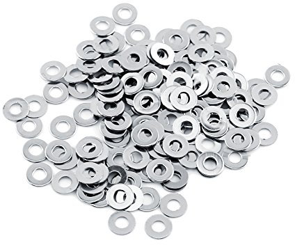 Tyenaza Rondelle Acciaio Inox, 100 pezzi Set M3*7*0.5 di Accessori per Rondelle Piatte in Acciaio Inossidabile 304 per la Domestica, Riparazioni in Fabbrica e Costruzione, Viti Tenuta, Fissaggi a Vite