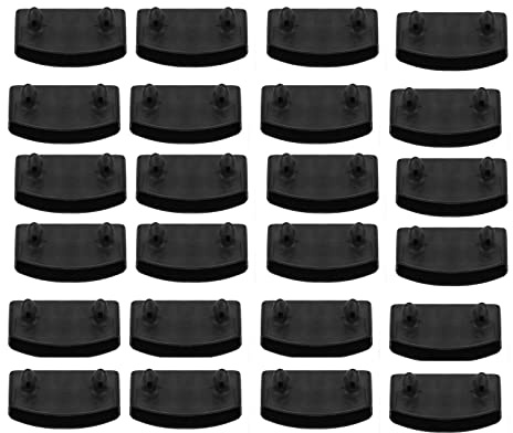 FHGLER 24 x Lattenhalter (Lattenrost), 5.5 cm x 9 mm (Innenmaß) Plastik End Kappen Inhaber Breite Mittelschiene Ersatz Bett Lamelle Inhaber für Einzel- und Doppelbetten, Verbindungszubehör