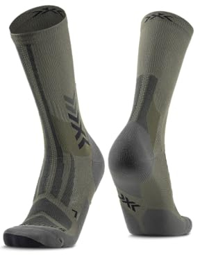 X-SOCKS Hike Discover Crew Chaussettes de randonnée, 39-41 | Respirabilité optimale, protection anti-ampoules, canal de climatisation et coussinets Airflow pour pieds frais