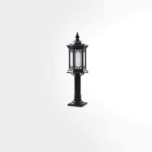 MODEBHD Lampada da giardino per esterni Lampada da giardino impermeabile IP55 Lampada con presa a terra Nuovo lampione residenziale cinese Villa da giardino per esterni Lampioni stradali E27 super lum