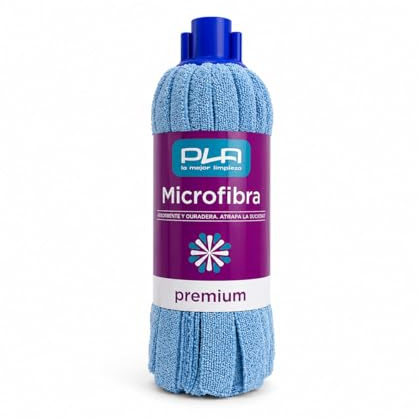 Fregona con tiras microfibra premium azul - Caja 20 unidades