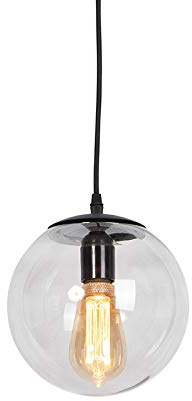 Qazqa Modern Pendelleuchte, Pendellampe - Pallon - Grau, 20cm, Ideal als Wohnzimmerlampe