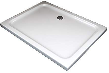 Piatto Doccia in Abs Acrilico Rinforzato Con Fibre Di Vetro e Resina Poliestere (80x100 rettangolare)