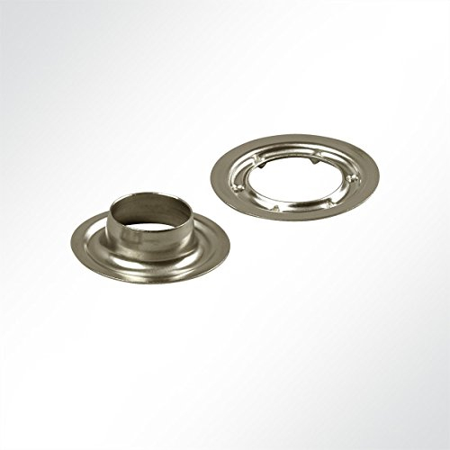 LYSEL 10 Stück Rundöse Nirosta Edelstahl rostfrei für Plane 40mm Ösen für LKW-Plane Anhänger
