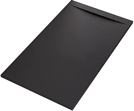 OLIMPO DOCCE - Piatto doccia in marmoresina NERO effetto pietra cemento VINCENT - 90x140