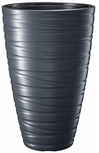 ProsperPlast Macetero deposito 43L Maze de plastico en Color Antracita (Largo) x 37,5 (Ancho) x 57,9 (Alto) cm