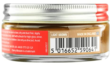 Cherry Blossom Footwear Renovating Cream Shoe Care Product, Light Brown, 50ml UK