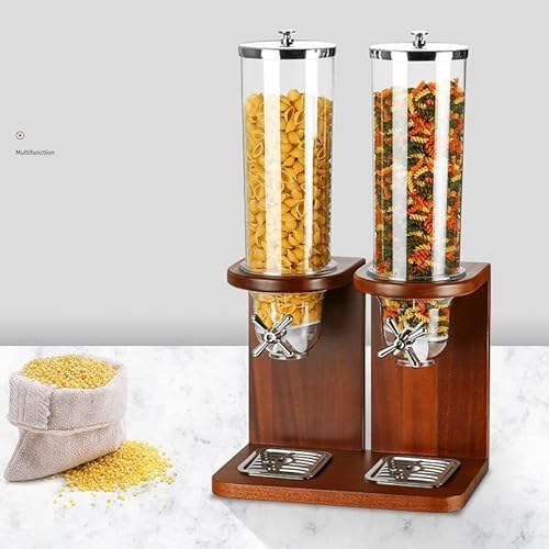 Müslispender for trockene Lebensmittel, 8 l, luftdichte Aufbewahrung in der Küche, Selbstbedienung, nachfüllbar, for Nüsse, Hülsenfrüchte, Süßigkeiten, Snacks, for Home Office Hotel Commercial Bar