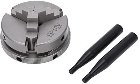 Drehmaschine Dorn, 3 Backen Metall Drehfutter Manuelle Präzise Stahl für Werkzeugmaschinen